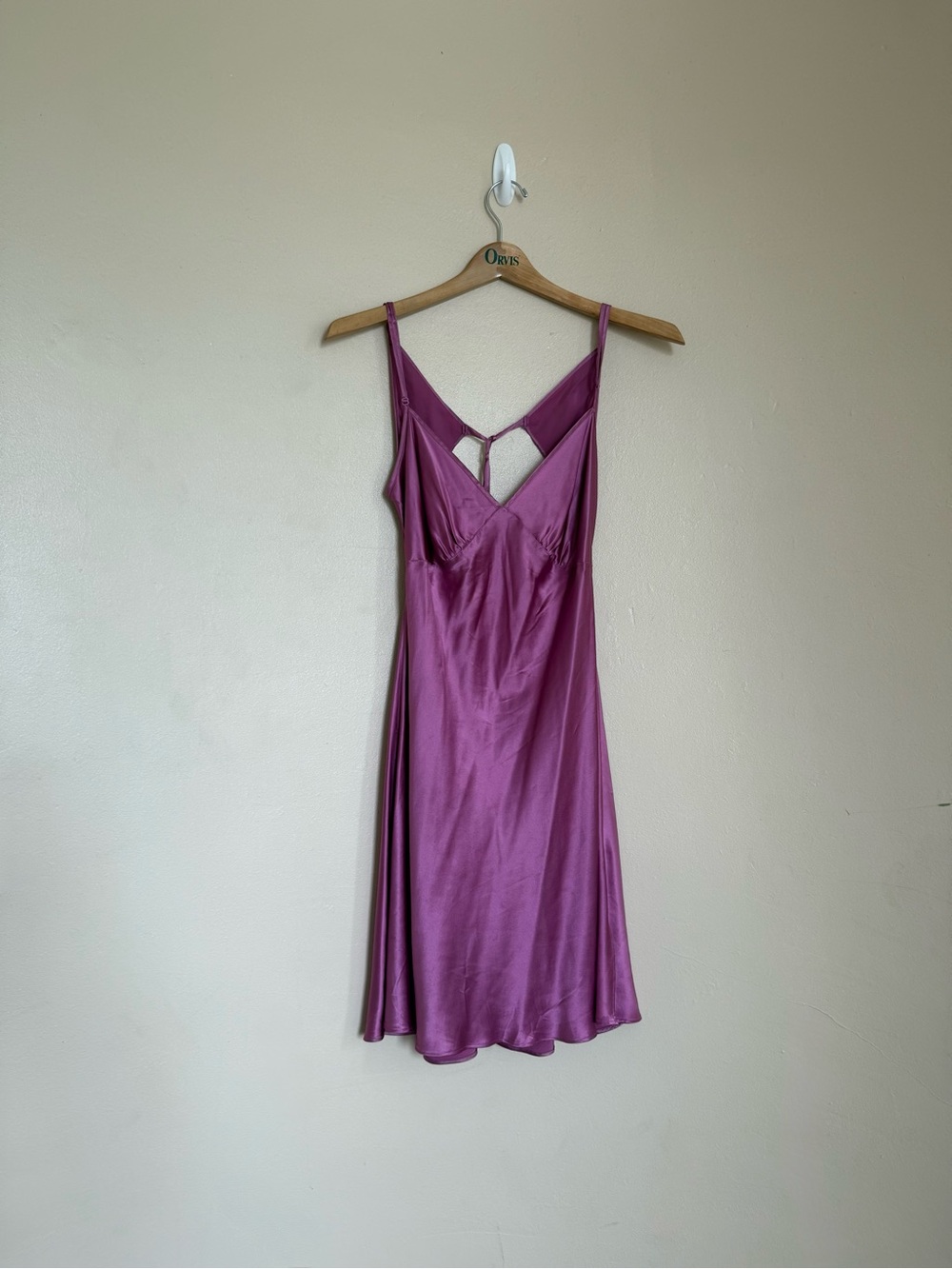 100% Silk Victoria’s Secret Shiny Tie-Back Dress - Picture 4 of 7